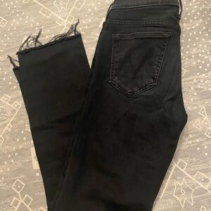 Women's Black Mother Jeans